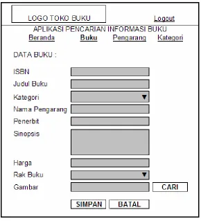 Gambar 3.17 Desain Menu Pencarian 