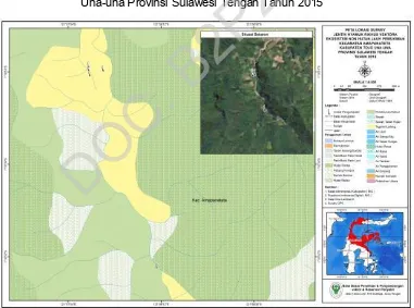Gambar 5.38. Peta Sebaran Spesies Jentik Nyamuk pada Ekosistem Non Hutan Jauh Pemukiman di Kecamatan Ampanatete Kabupaten Tojo Una-una Provinsi Sulawesi Tengah Tahun 2015 