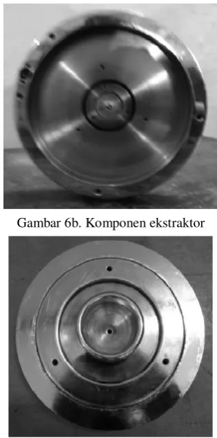 Gambar 6b. Komponen ekstraktor 