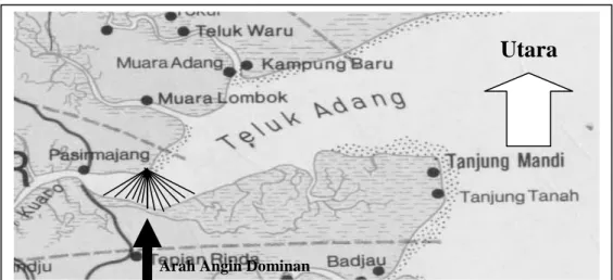 Gambar 5. Fetch Efektif Pasir Mayang 