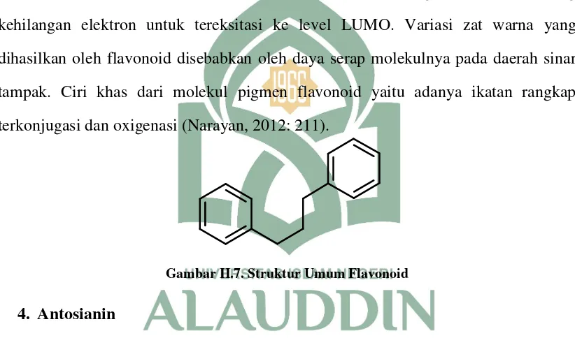Gambar II.7. Struktur Umum Flavonoid 