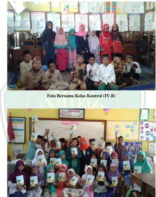 Foto Bersama Kelas Kontrol (IV-B) 