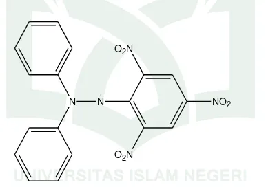 Gambar 2.6 struktur 2,2 diphenyl-1-picryl-hydrazyl63 