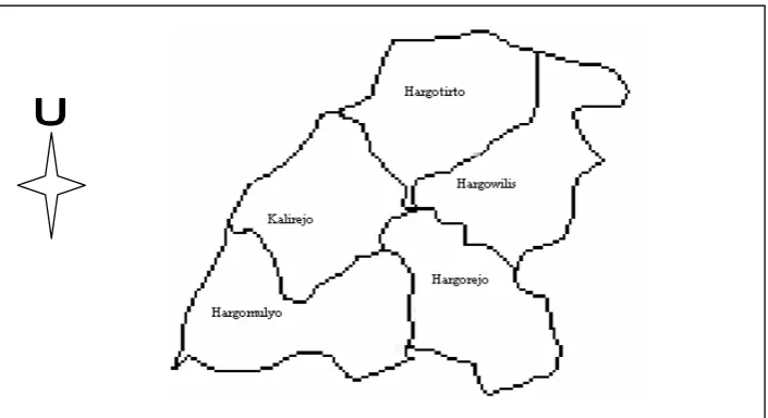 Gambar 1.  Peta Wilayah Kecamatan Kokap Kabupaten Kulonprogo(Sumber : BPS Kab.Kulonprogo, 2008) 
