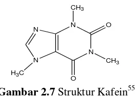 Gambar 2.7 Struktur Kafein55 