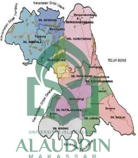 Gambar 1. Peta Desa Patallassang Kec. Sinjai Timur 