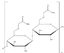 Gambar 3. Struktur CMC-Na  (Rowe, Sheskey, dan Quinn, 2009) 