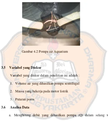 Gambar 4.2 Pompa air Aquarium 