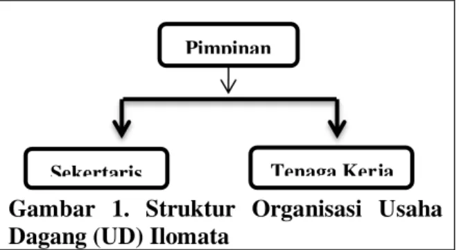 Gambar  1.  Struktur  Organisasi  Usaha  Dagang (UD) Ilomata 