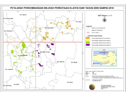 Gambar 4 Peta Arah Perkembangan Wilayah Kota Klaten Konektivitas Jalan 