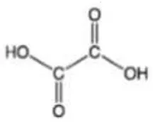 Gambar 2.3.Struktur asam oksalat 