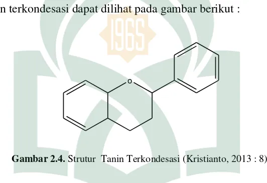 Gambar 2.4. Strutur  Tanin Terkondesasi (Kristianto, 2013 : 8). 