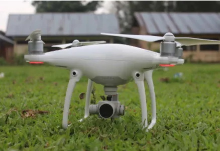 Gambar 2. Teknologi UAV Tipe Rotor (Quadcopter) Yang Digunakan dalam Penelitian  