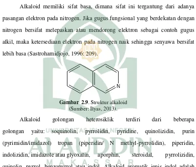 Gambar  2.9. Struktur alkaloid  