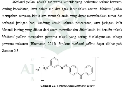 Gambar 2.3. Struktur Kimia Methanil Yellow 