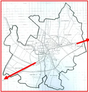 Gambar 1 : Pengembangan kota 