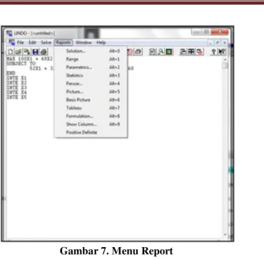 Gambar 7. Menu Report