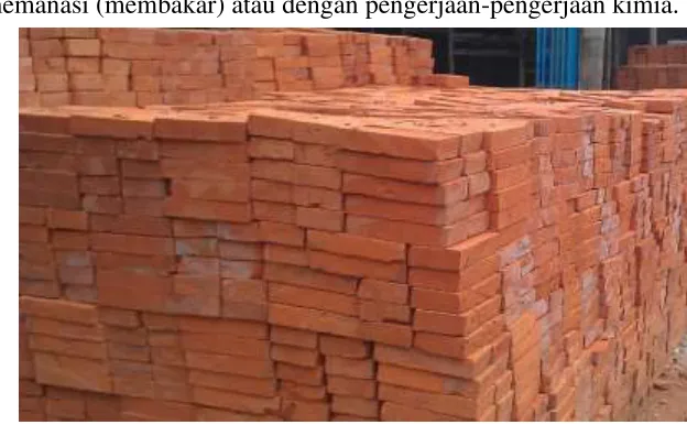 Gambar 2.1 batu bata merah 
