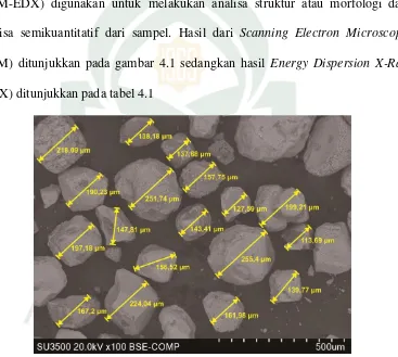 Gambar 4.1 Morfologi pasir besi sungai Jeneberang 