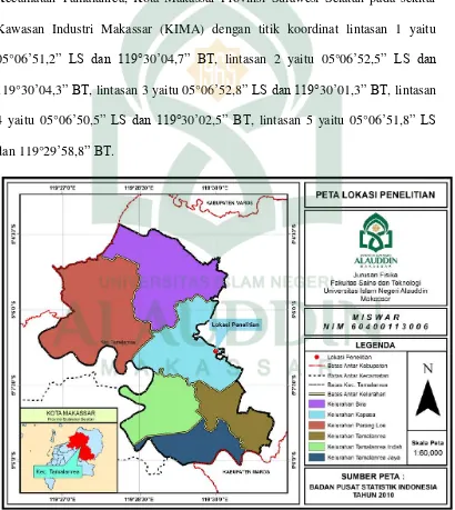 Gambar 3.1 Lokasi Daerah Penelitian 