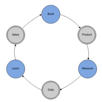 Figure 2.1: Build-Measure-Learn feedback loop