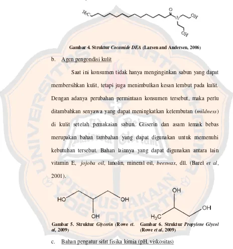 Gambar 4. Struktur Cocamide DEA (Larsen and Andersen, 2006) 