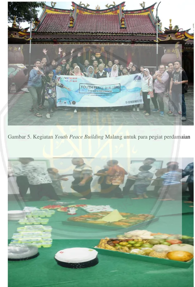 Gambar 5. Kegiatan Youth Peace Building Malang untuk para pegiat perdamaian  