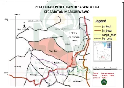 Gambar III.1. Peta lokasi penelitian 