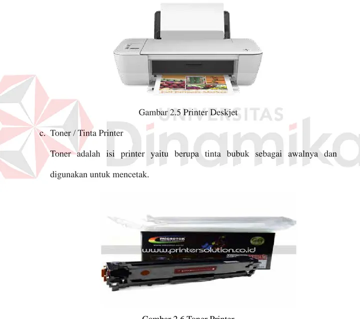 Gambar 2.5 Printer Deskjet  c.  Toner / Tinta Printer 