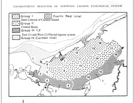 Figure 4  Main Ecological characteristics of subsystems in Terminos Lagoon. Source:  Yáñez-Arancibia, 1983