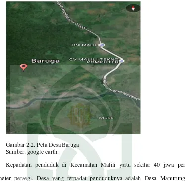 Gambar 2.2. Peta Desa Baruga 