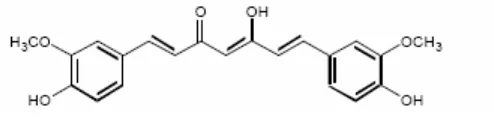 Gambar 1. Struktur kimia kurkumin