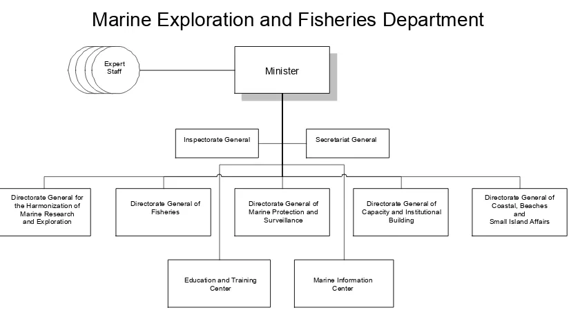 Figure 2: Structure of Department of Marine Exploration and Fisheries