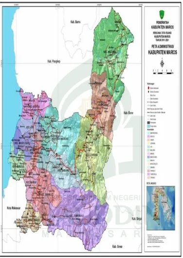 Gambar 7: Peta administrasi Kabupaten Maros