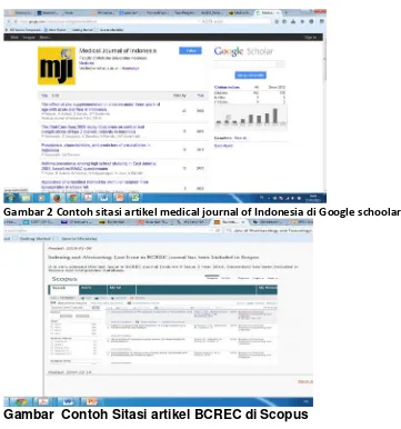 Gambar 2 Contoh sitasi artikel medical journal of Indonesia di Google schoolar