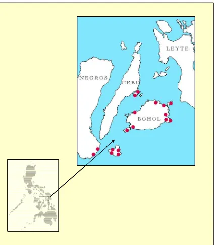Figure 2. Locations of municipalities in sample