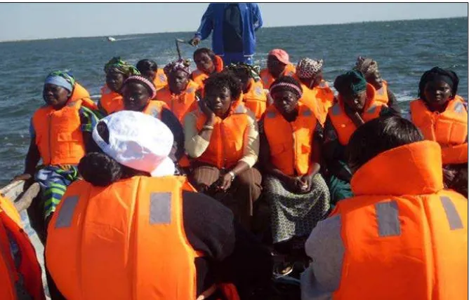 Figure 15.   Study Tour of Gambian Oyster Harvesters to the Sine-Saloum Region of Senegal (2009)