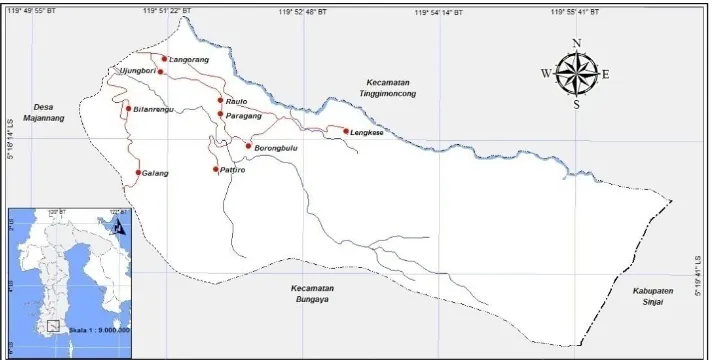 Gambar 2.4 Peta Administratif Desa Manimbahoi Kecamatan Parigi Kabupaten 