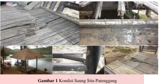 Gambar 1 Kondisi Saung Situ Patenggang 