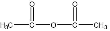 Gambar 4. Struktur anhidrida asam asetat 