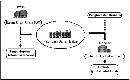 Gambar 4. Sistem Daur Bahan Bakar DUPIC [4]