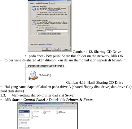 Gambar 4.12. Sharing CD Drive