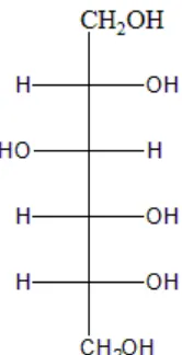 Gambar 2.3 Struktur Molekul Sorbitol (Soesilo, dkk., 2005). 