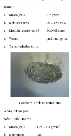 Gambar 3.3 Sekrap aluminium 