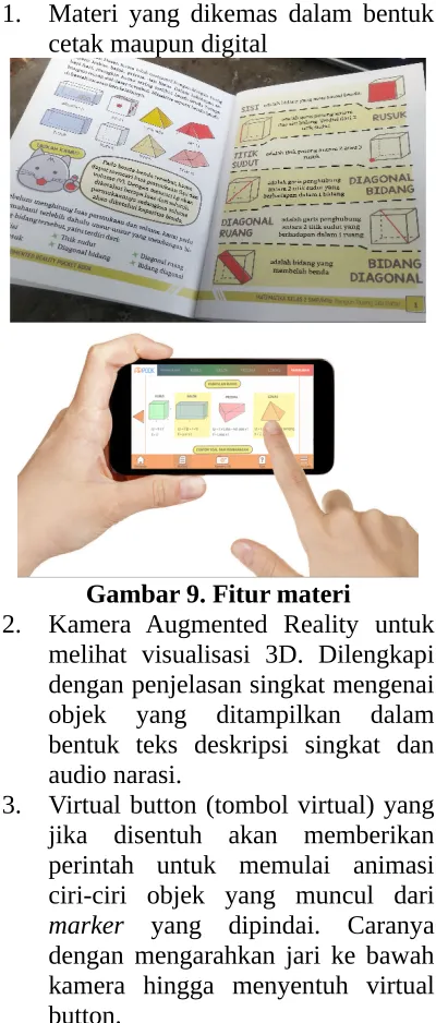 Gambar 9. Fitur materi