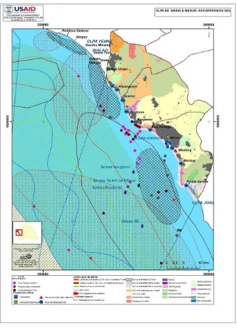 Figure 8 : Carte d’occupation du sol des CLPA de Mbour et Sindia (Source CSE) 