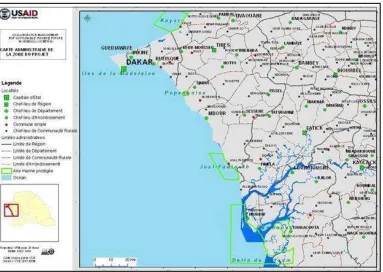 Figure 1. Administrative map of the project area (source: CSE) 