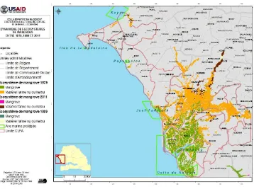 Figure 1 : Cartographie des zones de pêche dans les CPLA de Dakar Ouest, Rufisque-Bargny , Thiaroye et la partie nord du CPLA de Sindia 