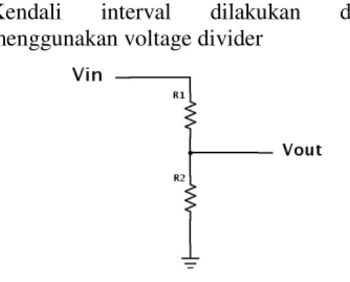Gambar 2 skema voltage divider 