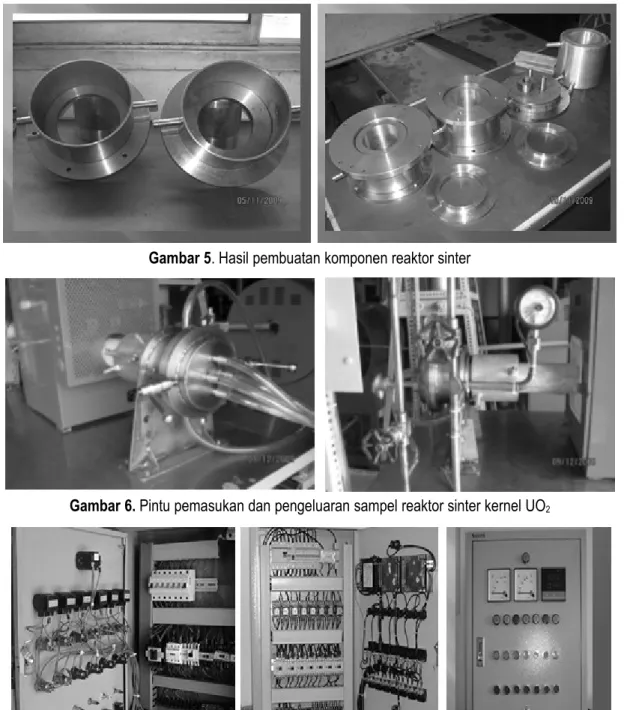 Gambar 5. Hasil pembuatan komponen reaktor sinter